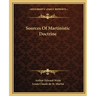 Sources Of Martinistic Doctrine