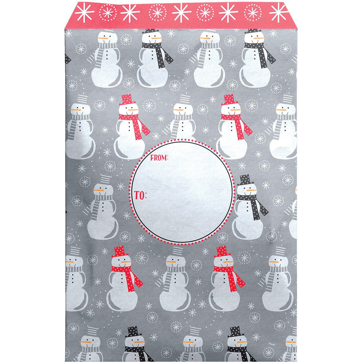 Medium Christmas Printed Padded Mailing Envelopes, Snowman by Present Paper