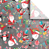 Santa & Snowmen 20" x 30" Christmas Gift Tissue Paper by Present Paper