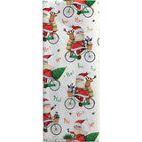 Santa Bicycle Christmas Gift Tissue Paper by Present Paper