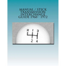 Manual / Stick Transmission Interchange Guide 1960 - 1972