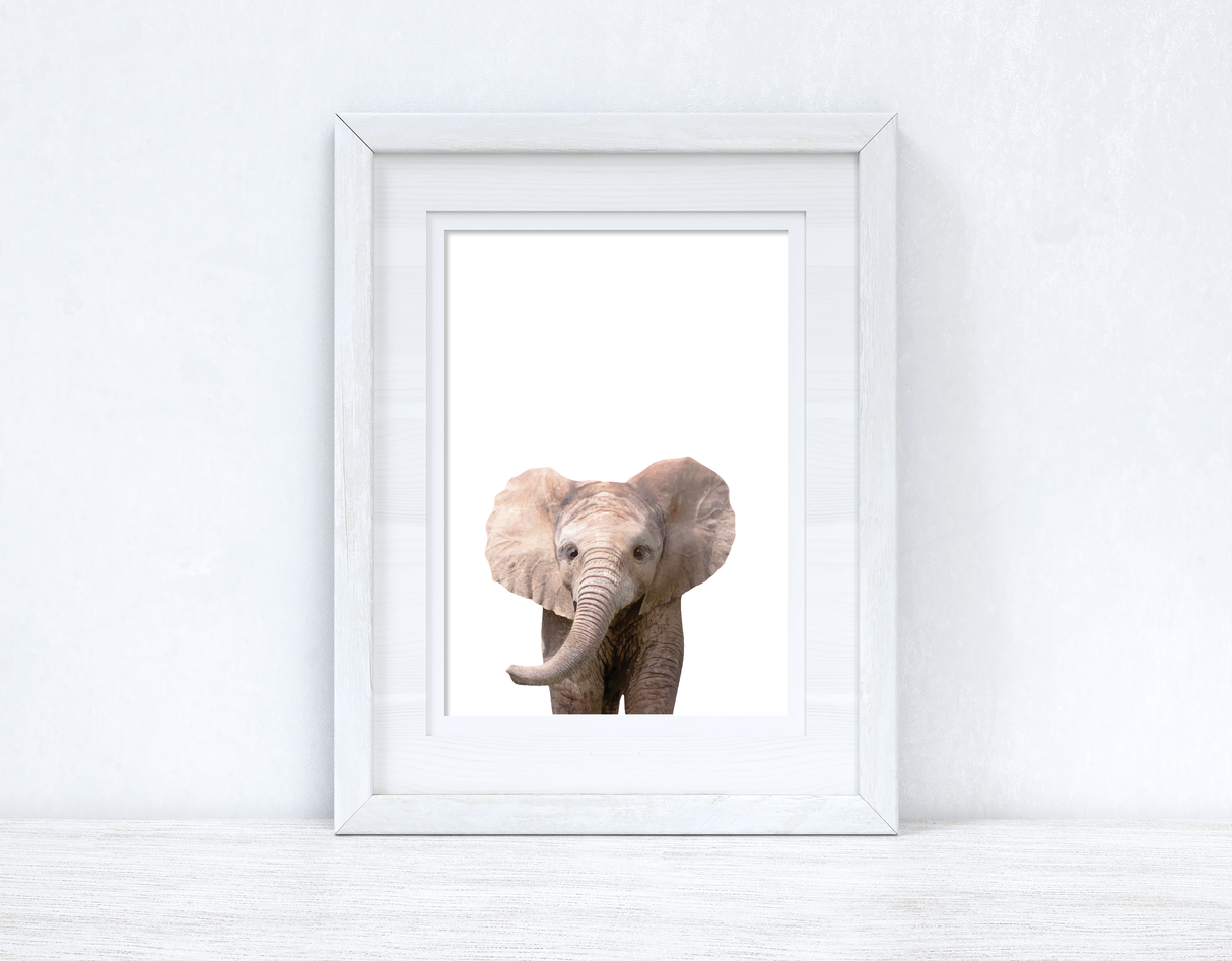 Baby Elephant Wild Animal Unisex Nursery Children's Room Wall Decor Print by WinsterCreations™ Official Store