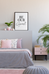 Be Our Guest New 2022 Bedroom Guest Room Wall Decor Print by WinsterCreations™ Official Store