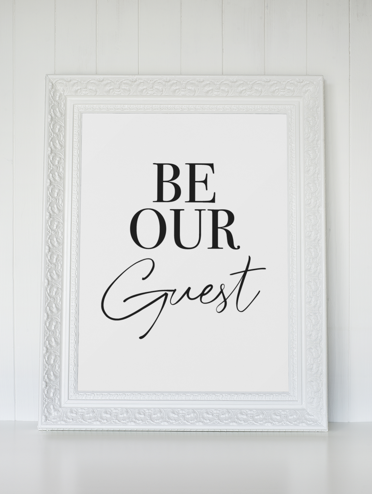 Be Our Guest New 2022 Bedroom Guest Room Wall Decor Print by WinsterCreations™ Official Store