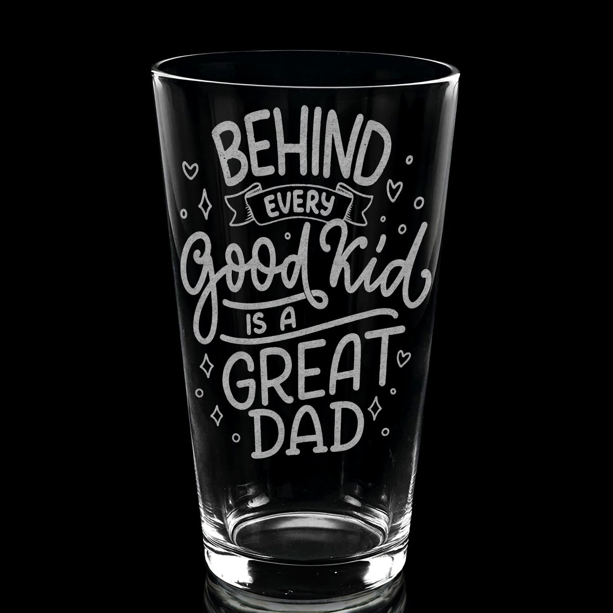 FATHERS & DADS Pint Glasses by LumEngrave