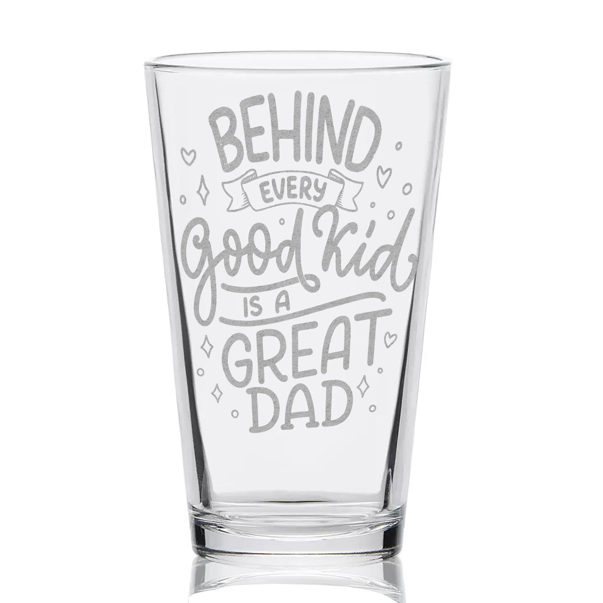 FATHERS & DADS Pint Glasses by LumEngrave