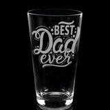 FATHERS & DADS Pint Glasses by LumEngrave