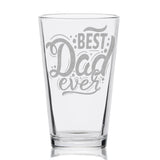 FATHERS & DADS Pint Glasses by LumEngrave