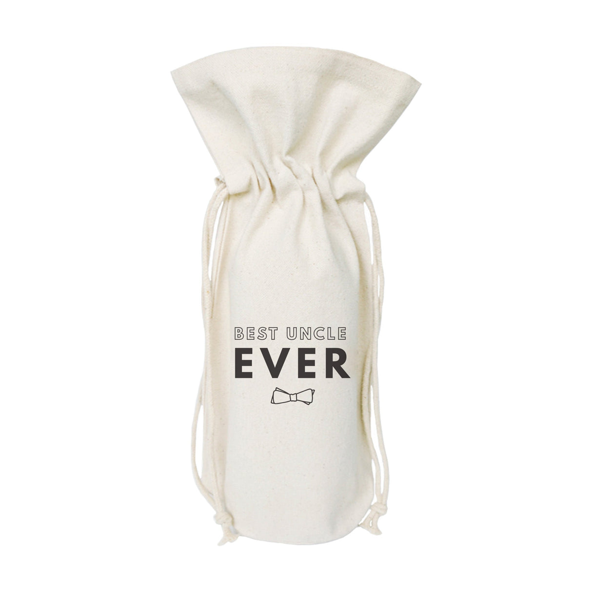 Best Uncle Ever Cotton Canvas Wine Bag by The Cotton & Canvas Co.