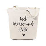 Best Bridesmaid Ever Wedding Cotton Canvas Tote Bag by The Cotton & Canvas Co.