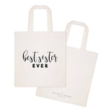 Best Sister Ever Cotton Canvas Tote Bag by The Cotton & Canvas Co.