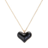 Enamel Heart Pendant Necklace by Madeline Love