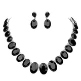 Oval Stone Link Evening Necklace by Madeline Love