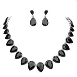 Teardrop Stone Link Evening Necklace by Madeline Love