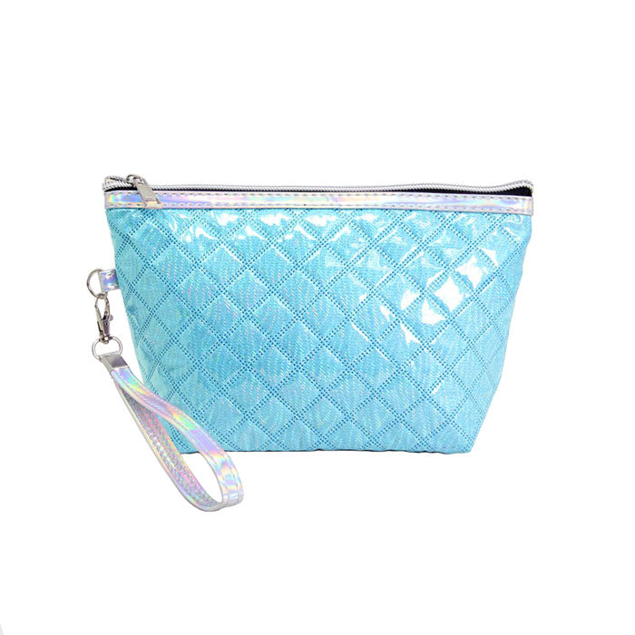 Quilted Shiny Puffer Pouch Bag by Madeline Love