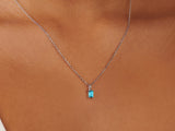 Birthstone Topaz Silver Necklace - December by Little Sky Stone