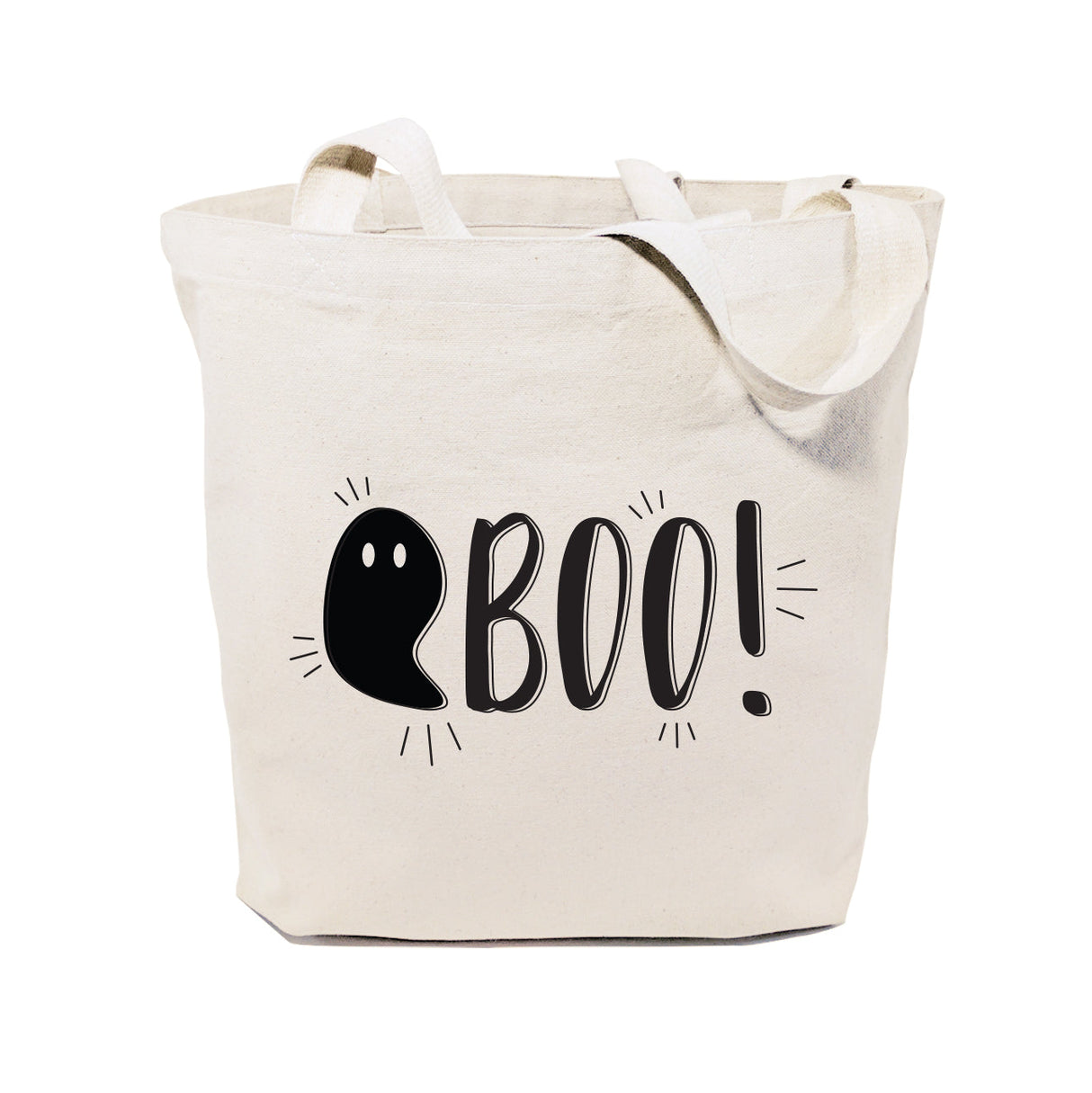 Boo! Halloween Cotton Canvas Tote Bag by The Cotton & Canvas Co.