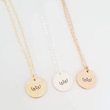 Boobs Disc Necklace by Salt and Sparkle