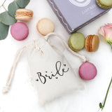 Bride Wedding Cotton Canvas Favor Bags, 6-Pack by The Cotton & Canvas Co.