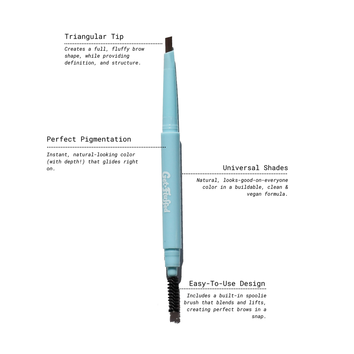 Get-Fluffed Brow Definer Pencil by Half Caked