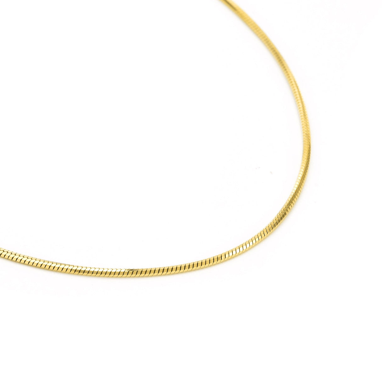 C001G B.Tiff Gold Octagonal Herringbone Chain Necklace by B.Tiff New York