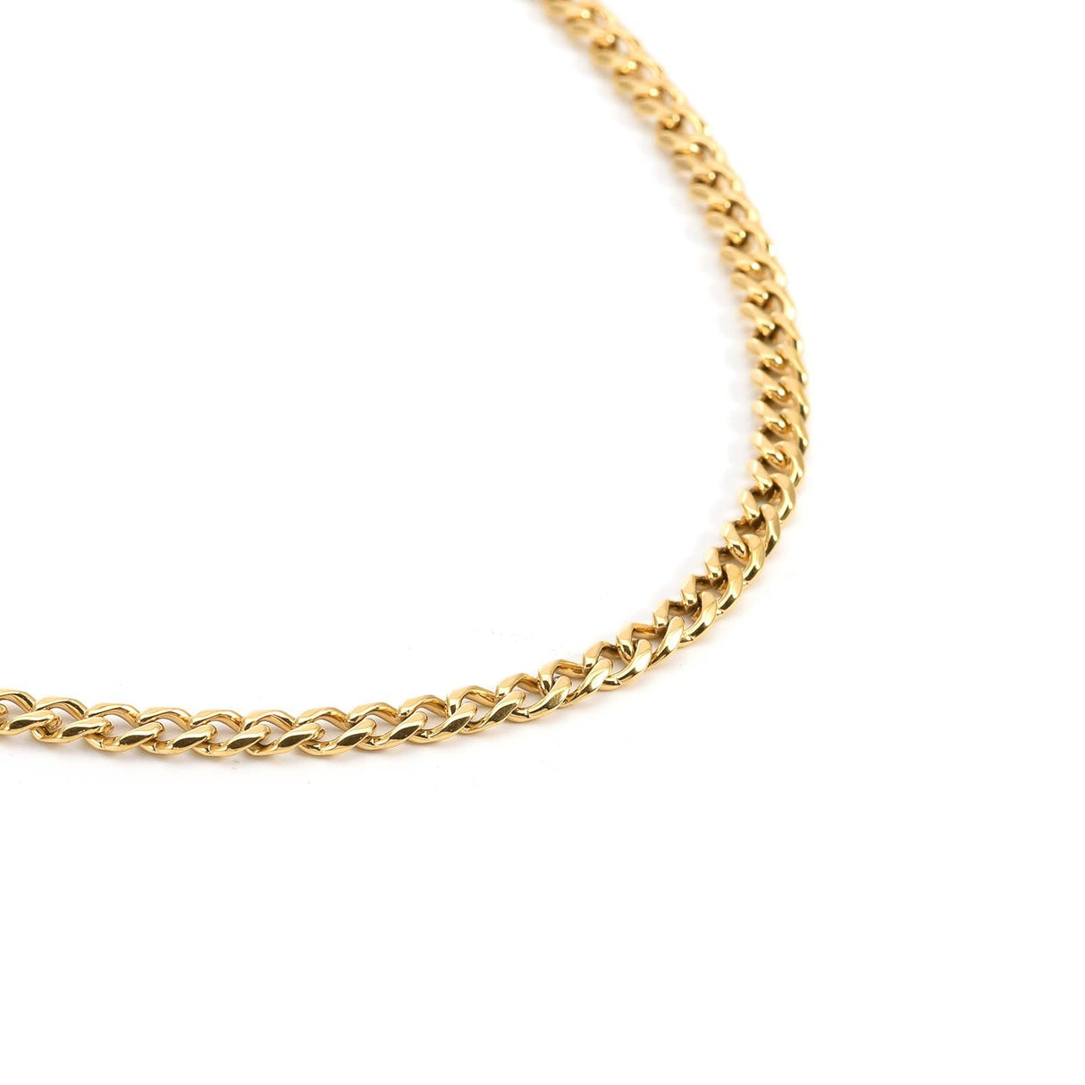 C014G B.Tiff Gold Curb Link Chain Necklace by B.Tiff New York