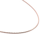 C031RG B.Tiff Diamond Cut Rose Gold Plated Chain Necklace by B.Tiff New York