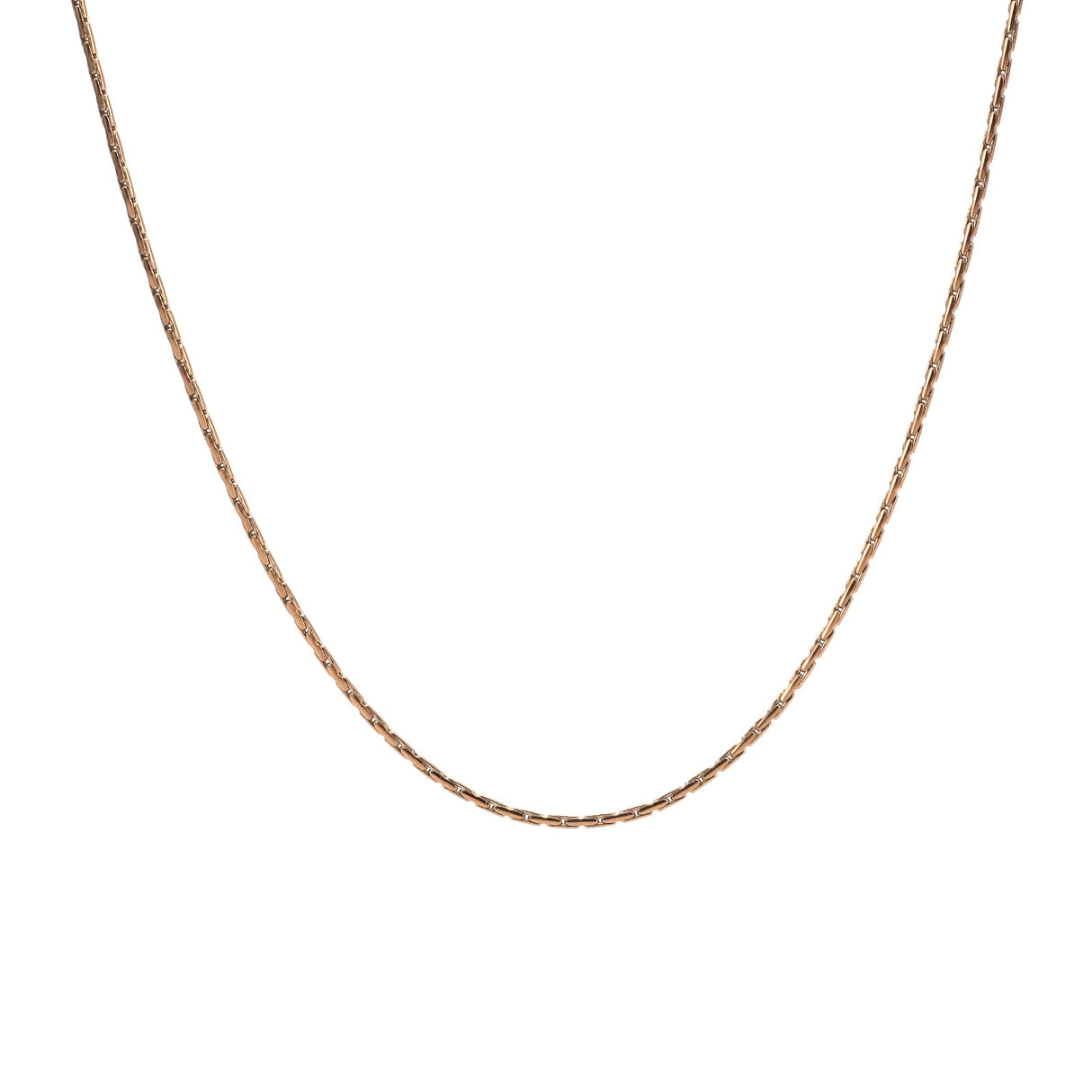 C031RG B.Tiff Diamond Cut Rose Gold Plated Chain Necklace by B.Tiff New York