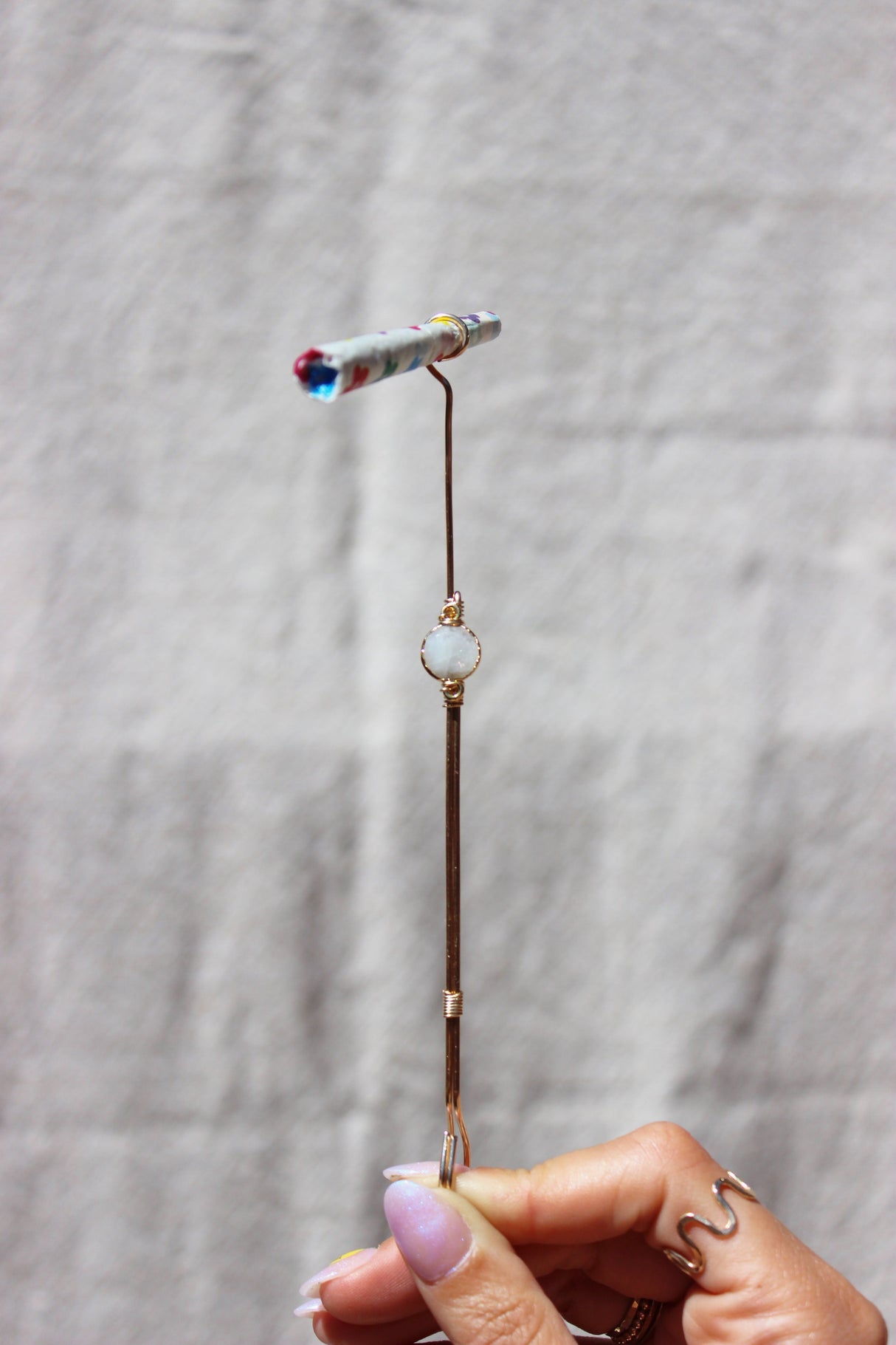 Moonstone Joint Holder by Toasted Jewelry