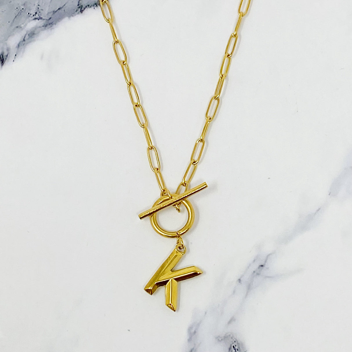 Modern Classic Initial Necklace by Ellisonyoung.com