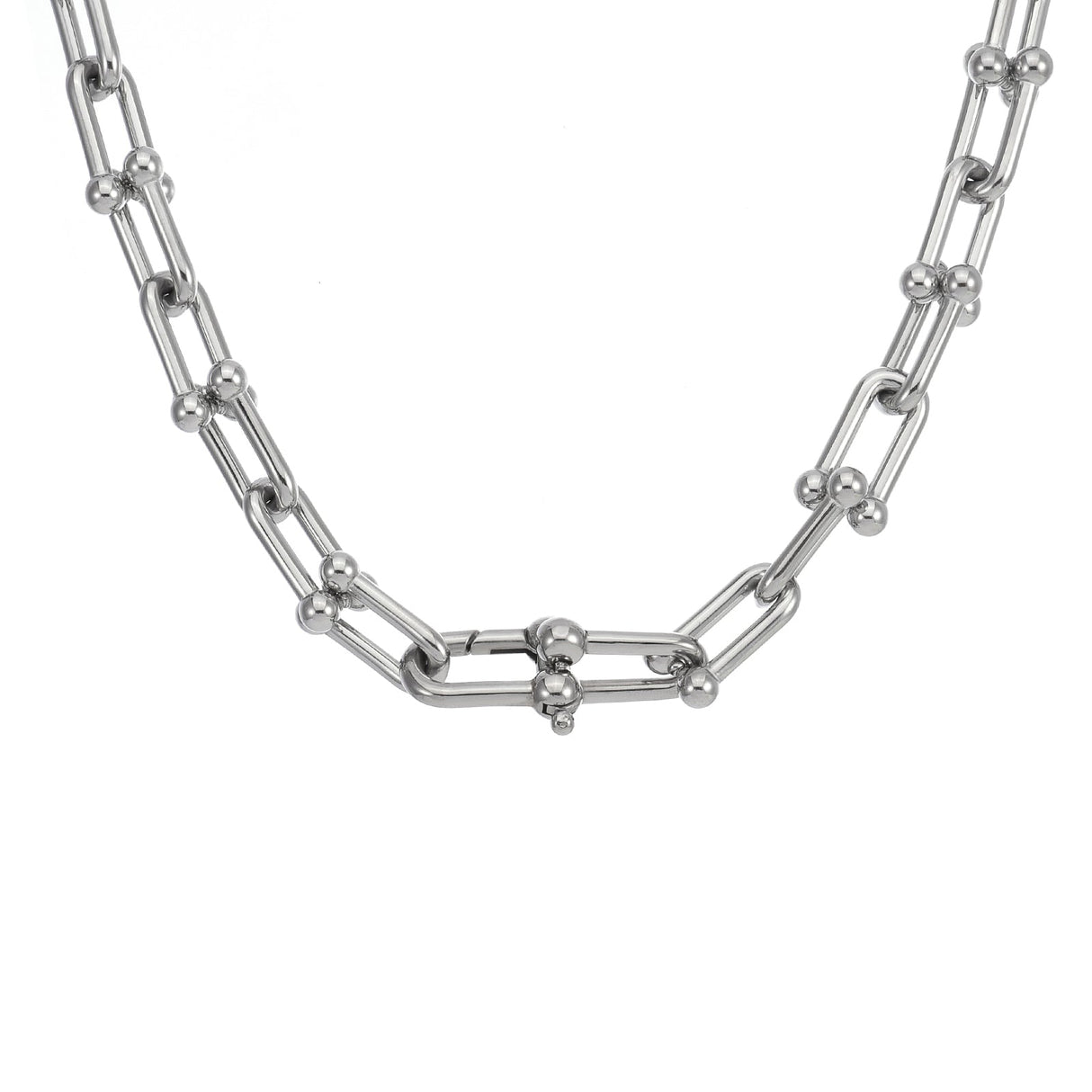 C525W B.Tiff Horseshoe Link Chain Necklace by B.Tiff New York