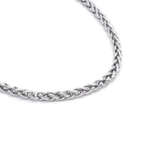 C550W B.Tiff French Braid Chain Necklace by B.Tiff New York