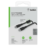 Belkin Braided 100W USB C 2.0 to USB C 2.0 Cable 2m by Belkin