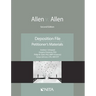 Allen v. Allen: Deposition File, Petitioner's Materials