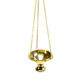 Hanging Brass Burner for cone incense and resins-  4", 6" and 8" by OMSutra