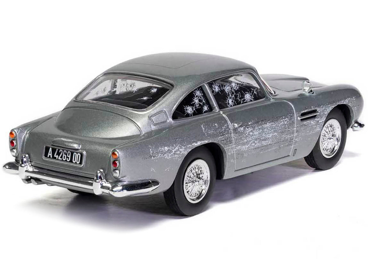 Aston Martin DB5 RHD (Right Hand Drive) Silver (Damaged) James Bond 007 "No Time To Die" (2021) Movie Diecast Model Car by Corgi