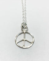 Peace Sign Necklace - Small by Jennifer Cervelli Jewelry