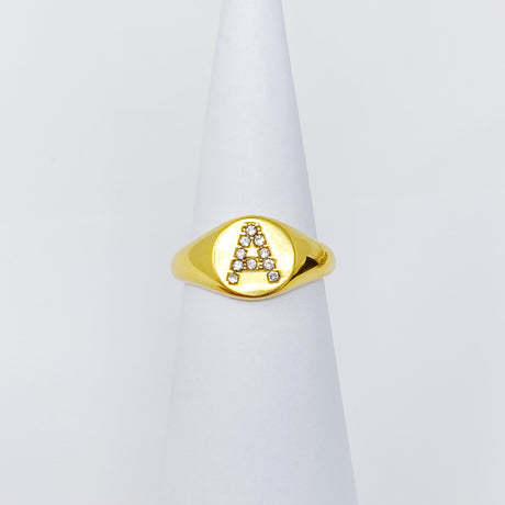 Shine Me Initial Ring by Ellisonyoung.com