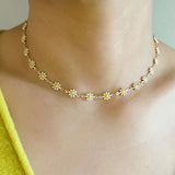 All Around Daisy Necklace by Ellisonyoung.com