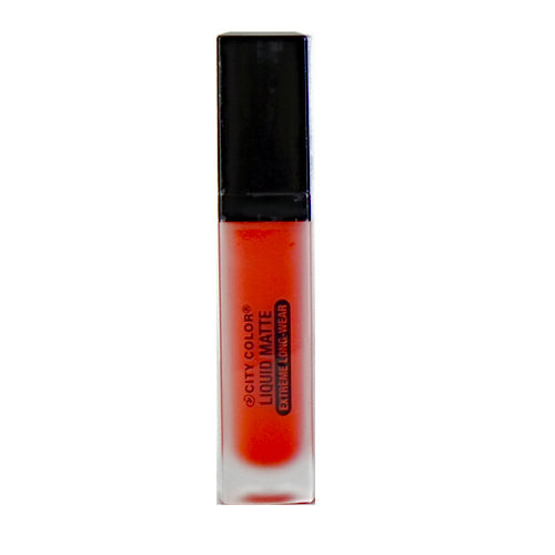 CITY COLOR Liquid Matte Extreme Long-Wear Lipstick A - Orange