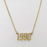 Birth Year Necklace by Ellisonyoung.com