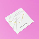 Finest Shine Initial Sterling Silver Necklace by Ellisonyoung.com