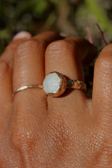 Rainbow Moonstone Floral Band by Toasted Jewelry