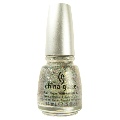 CHINA GLAZE Glitter Nail Lacquer with Nail Hardner - Ray-Diant (DC)