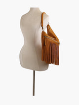 Women Fringed Tassel Shoulder Handbag Purse by hfstylish