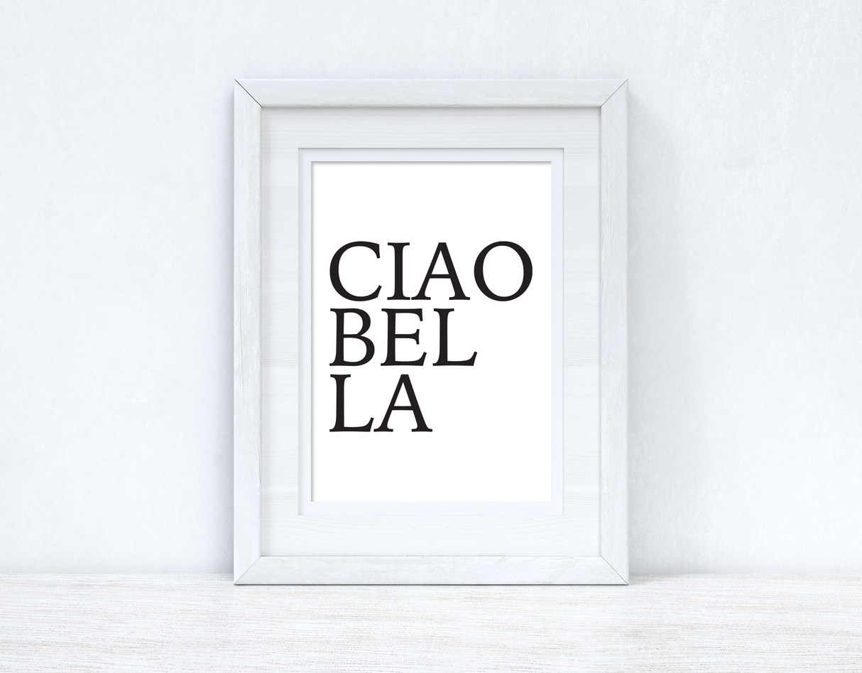 CIAOBELLA CIAO BELLA Black Font Dressing Room Simple Wall Decor Print by WinsterCreations™ Official Store