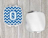 Letter O Chevron Blue and White Compact Mirror CJ1045-OSCM by Caroline's Treasures