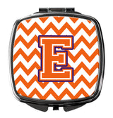 Letter E Chevron Orange and Regalia Compact Mirror CJ1062-ESCM by Caroline's Treasures