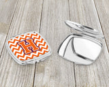 Letter H Chevron Orange and Regalia Compact Mirror CJ1062-HSCM by Caroline's Treasures