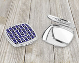 Letter L Football Purple and White Compact Mirror CJ1068-LSCM by Caroline's Treasures